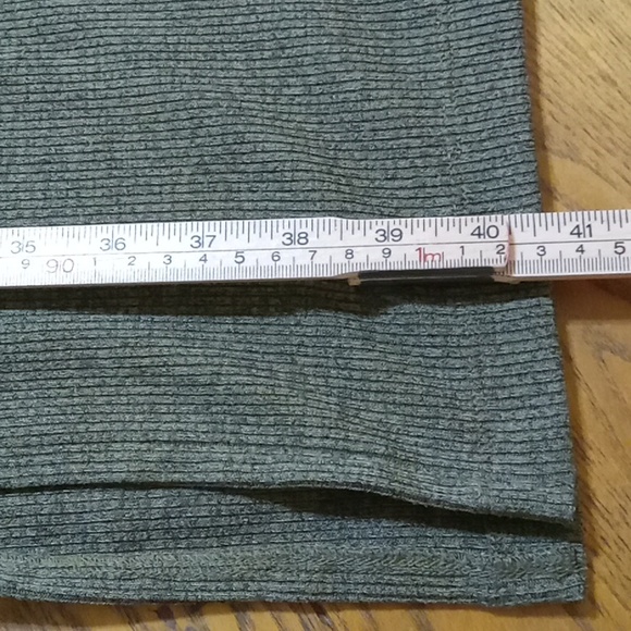 MADEWELL WOMENS Dress MIDI LONG Dark Green Knitted Knit Stretch Used Preowned - Picture 6 of 9